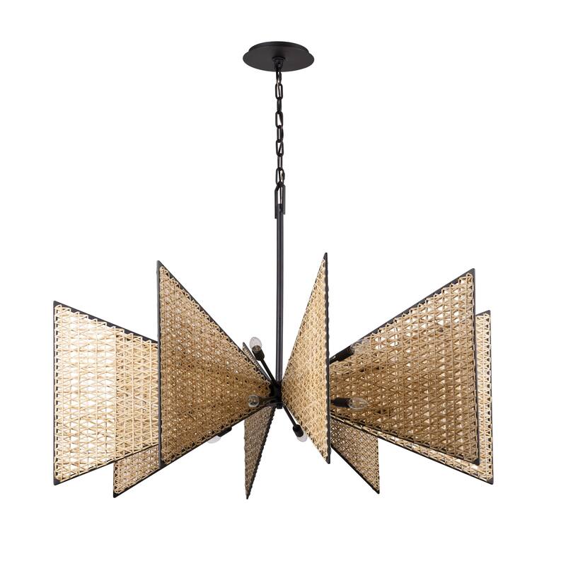 Varaluz Machina Chandelier - Matte Black/Sulihiya