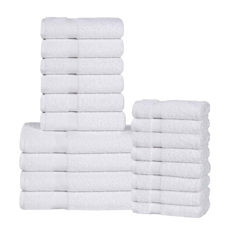 Superior Franklin Cotton Lightweight 18-Piece Assorted Towel Set