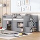 preview thumbnail 3 of 19, Solid Wood Multiple Functional Twin Size Low Loft Bed