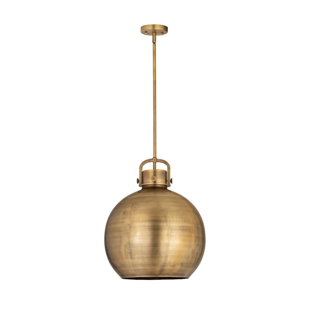 Innovations Lighting Newton Metal Sphere - 1 Light 16" Stem Hung Pendant