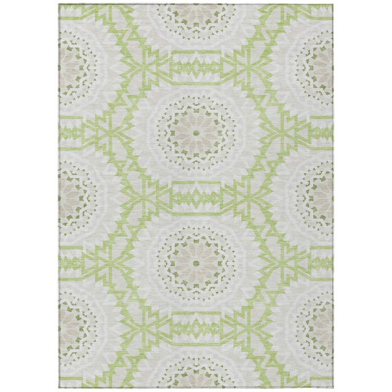 Machine Washable Indoor/ Outdoor Chantille Moroccan Boho Rug