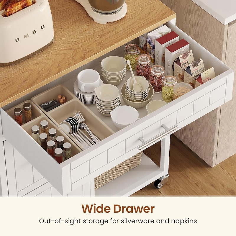 Mobile Kitchen Island Storage Kitchen Island Cart Shelves 3 Drawers