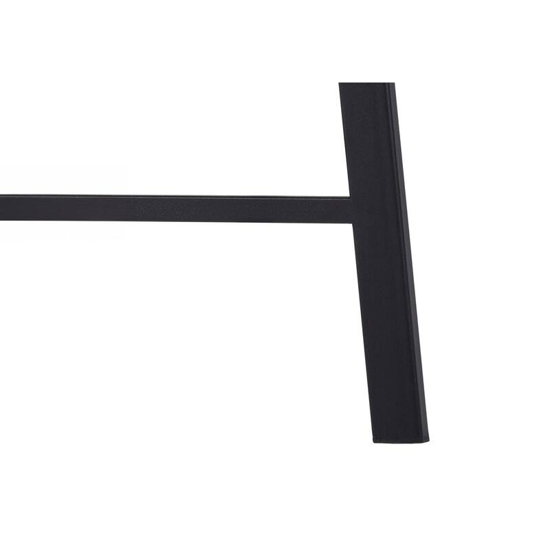 Contemporary 48" Computer Desk with 4 Open Shelves and Metal Base, Space-Saving Writing Desk for Home Office