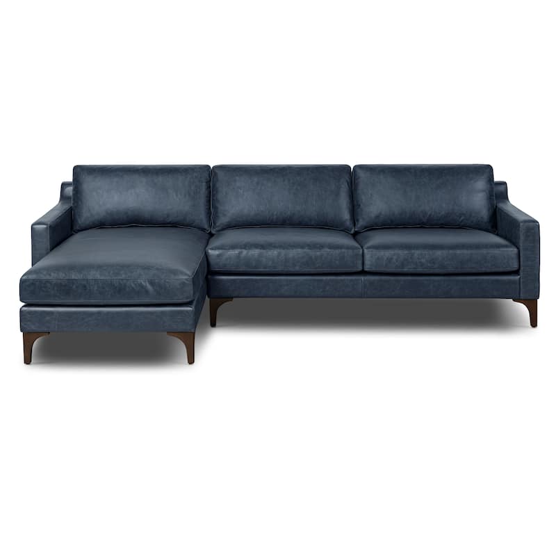 Poly & Bark Sorrento Sectional - Genuine Italian Leather