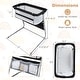 preview thumbnail 3 of 8, Gymax Bedside Crib w/ Mattress 5-Level Adjustable Height Protective