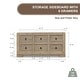preview thumbnail 10 of 11, Artissance Capri 68" Weathered Natural Pine Chest of Drawers (35" H x 18" D)