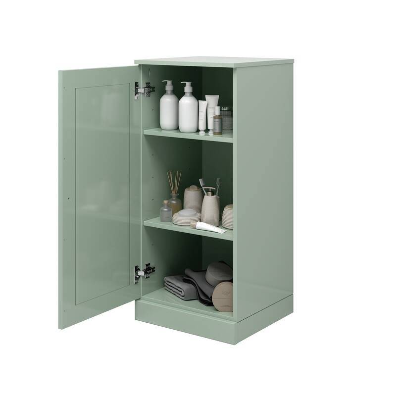 Palace Imports Solid Wood Bathroom Storage Cabinet, Raised Panel Door, Adjustable Shelves