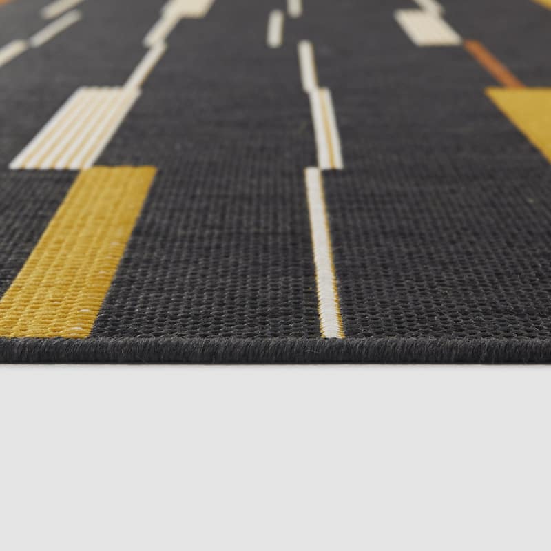 Hugo Modern Stripe Indoor/Outdoor Area Rug