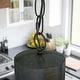 preview thumbnail 3 of 6, Aniston Faux Corroded Metal Finish 1 Light Pendant