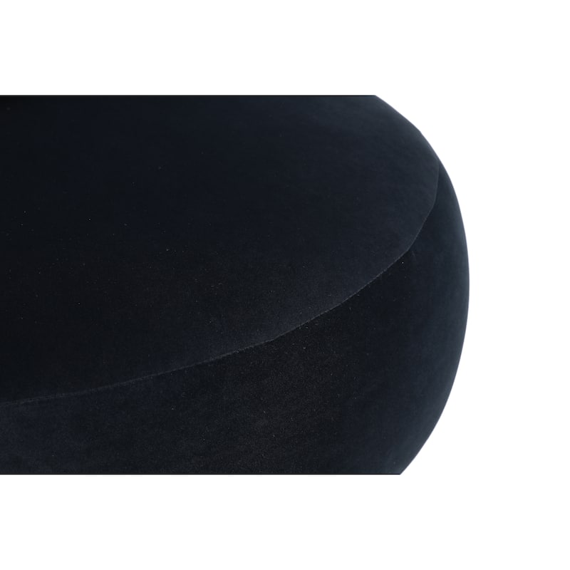Fabric Swivel Round Barrel Chair