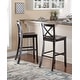 preview thumbnail 13 of 19, Linon Copper Grove Frunza Wooden 30-inch X-back Bar Stool
