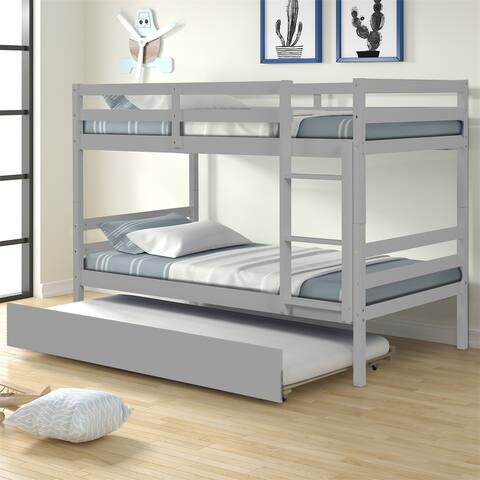 Merax Twin over Twin Bunk Bed with Trundle