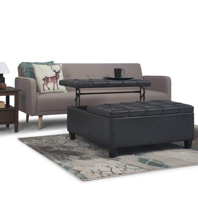 Coffee Table Storage Ottoman