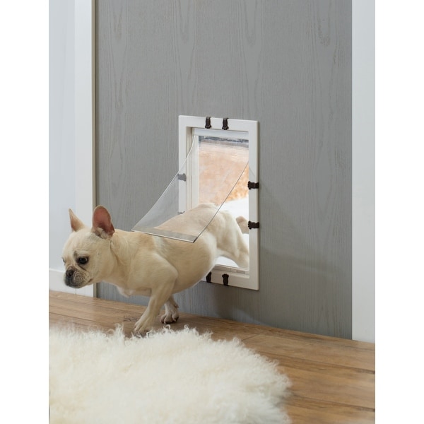 Dog kennel cheap door flap