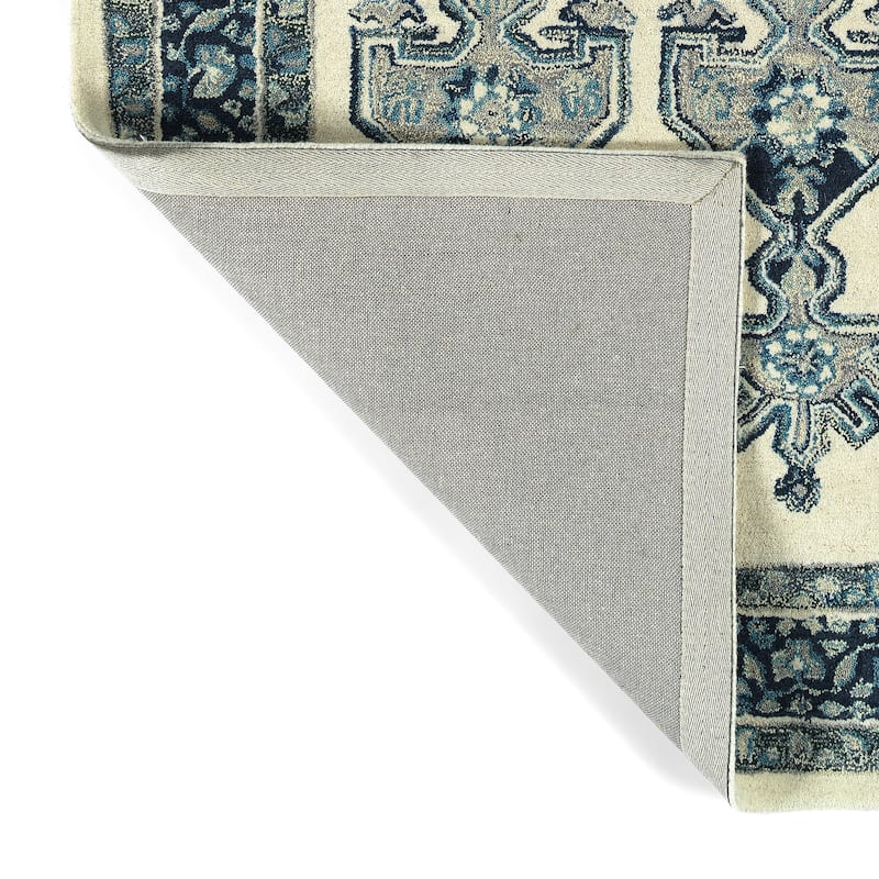 Charlotte Collection Ivory Hand Tufted Indoor Area Rug