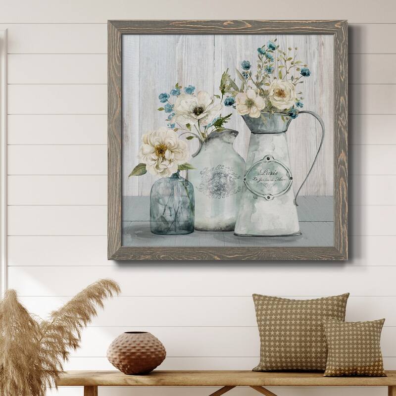 French Garden Flowers I-Premium Framed Canvas - Ready to Hang