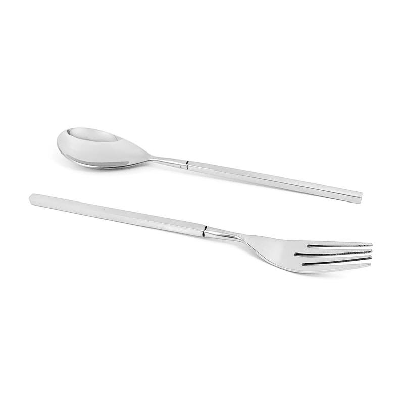 Vibhsa Stainless Steel Dinner Fork and Dinner Spoon Set of 12 pieces