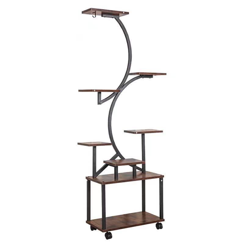 Plant Stand Indoor with Grow Lights, 8 Tiered Indoor Plant Shelf, 61" Tall Plant Stand for Indoor Plants Multiple