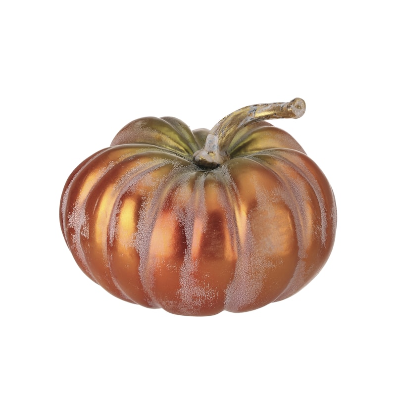 9" Autumn Pumpkin - strofoam:90% plastic:10%