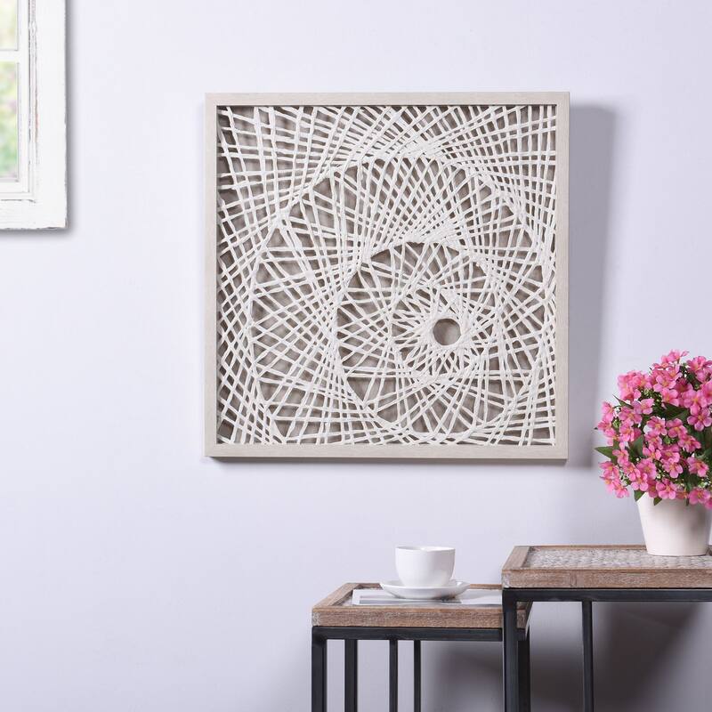 Natural - Abstract Illusion Rice Paper Shadow Box Wall Art