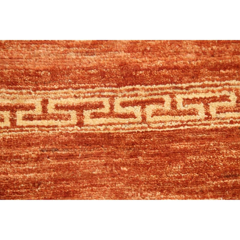Orange Gabbeh Kashkoli Oriental Runner Rug Wool Hand-knotted Carpet - 2'8" x 9'4"