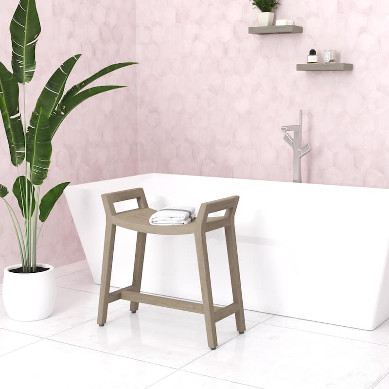 Patented Asia Ascend Teak Shower Bench