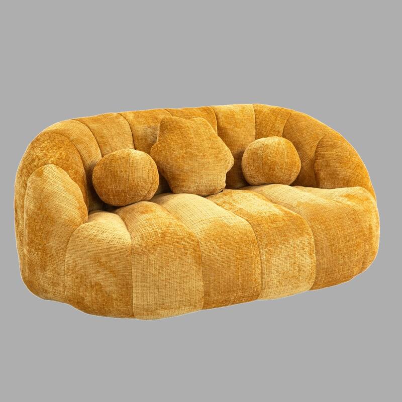 Durable High Back Bean Bag Sofa, Lazy Sofa Lounger with Foam Filling for Adults and Kids, Indoor & Outdoor Soft Lounge Chair