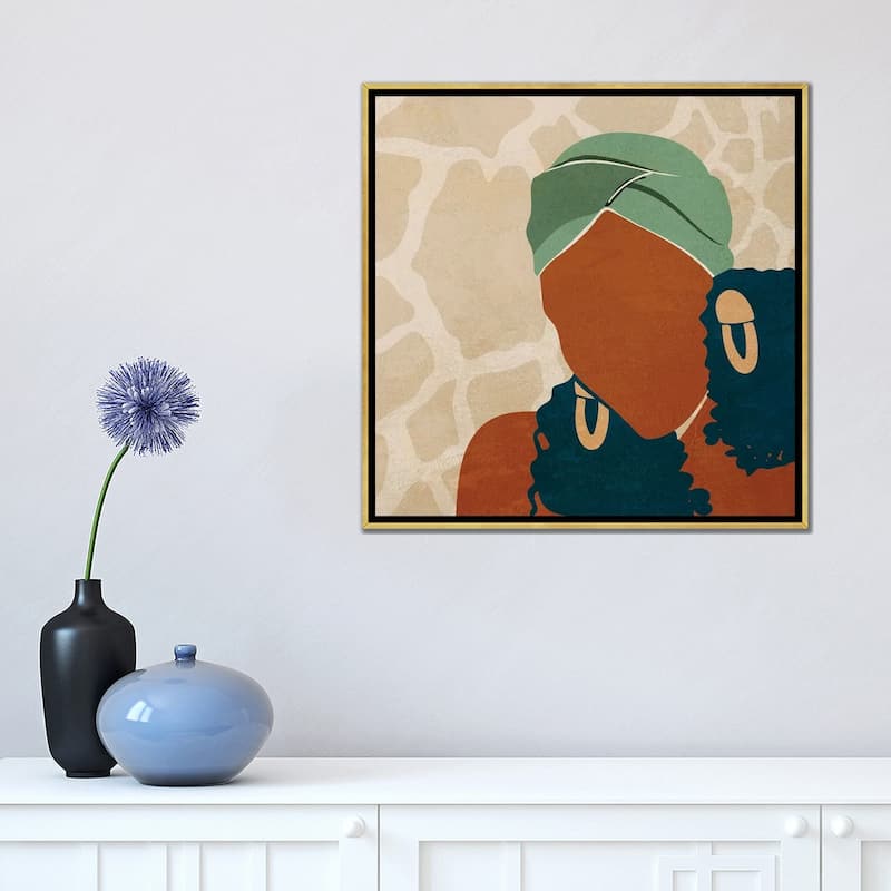 iCanvas "Head Wrap No. 1" by Domonique Brown Framed Canvas Print