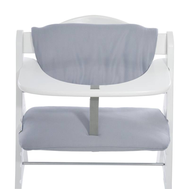 hauck AlphaPlus Grow Along Walnut Wooden High Chair, Tray Table & Deluxe Cushion - 16.5