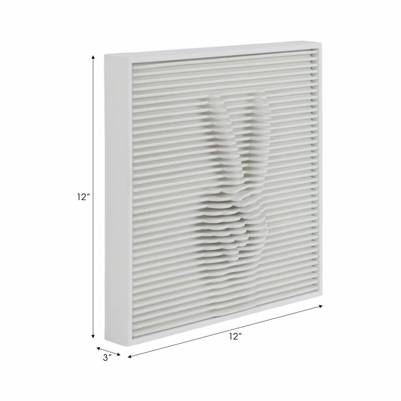 Glass Wall Art Decor Artistic Dimensional Shadow Box Home Decor