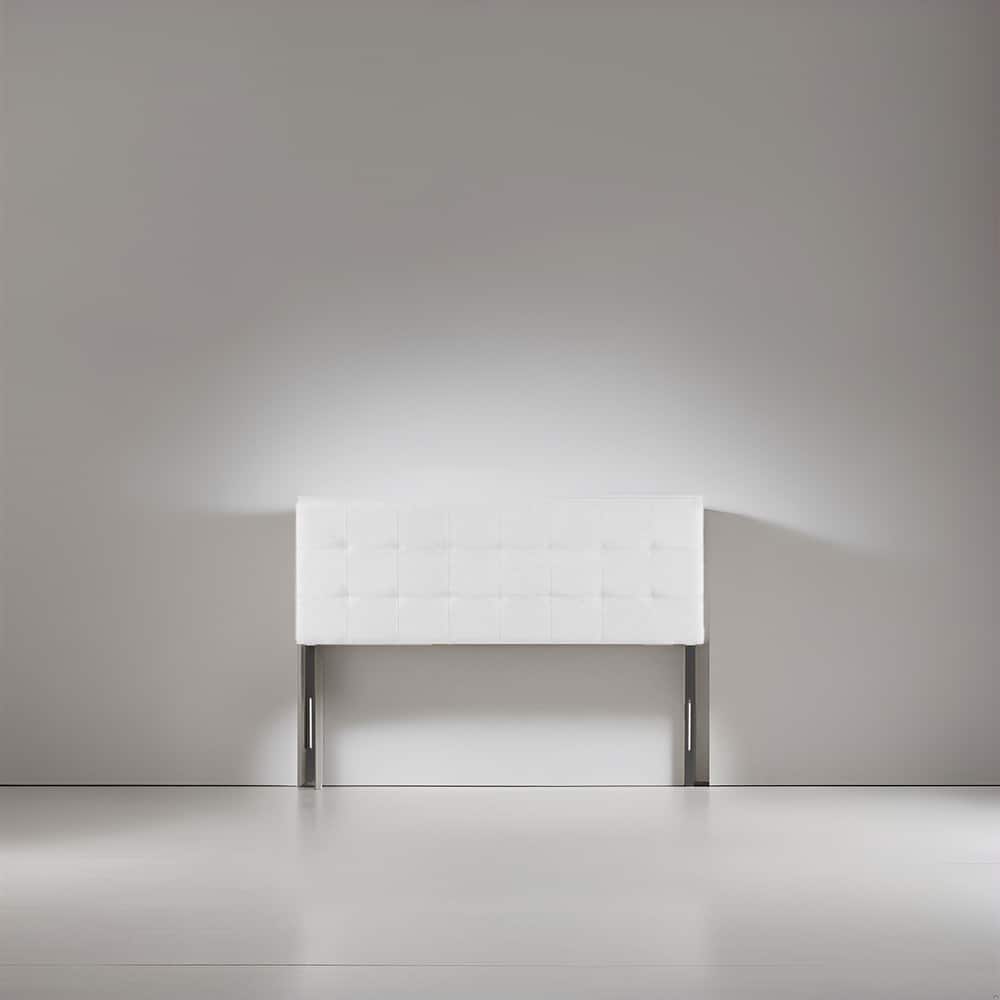 Height Adjustable Tufted Headboard - Padded Upholstered Queen Bed Backboard with Premium Fabric