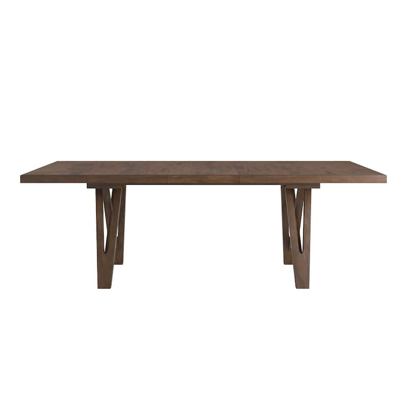 Harstad 72"-90" Wood Finish Extendable Dining Set by iNSPIRE Q Modern