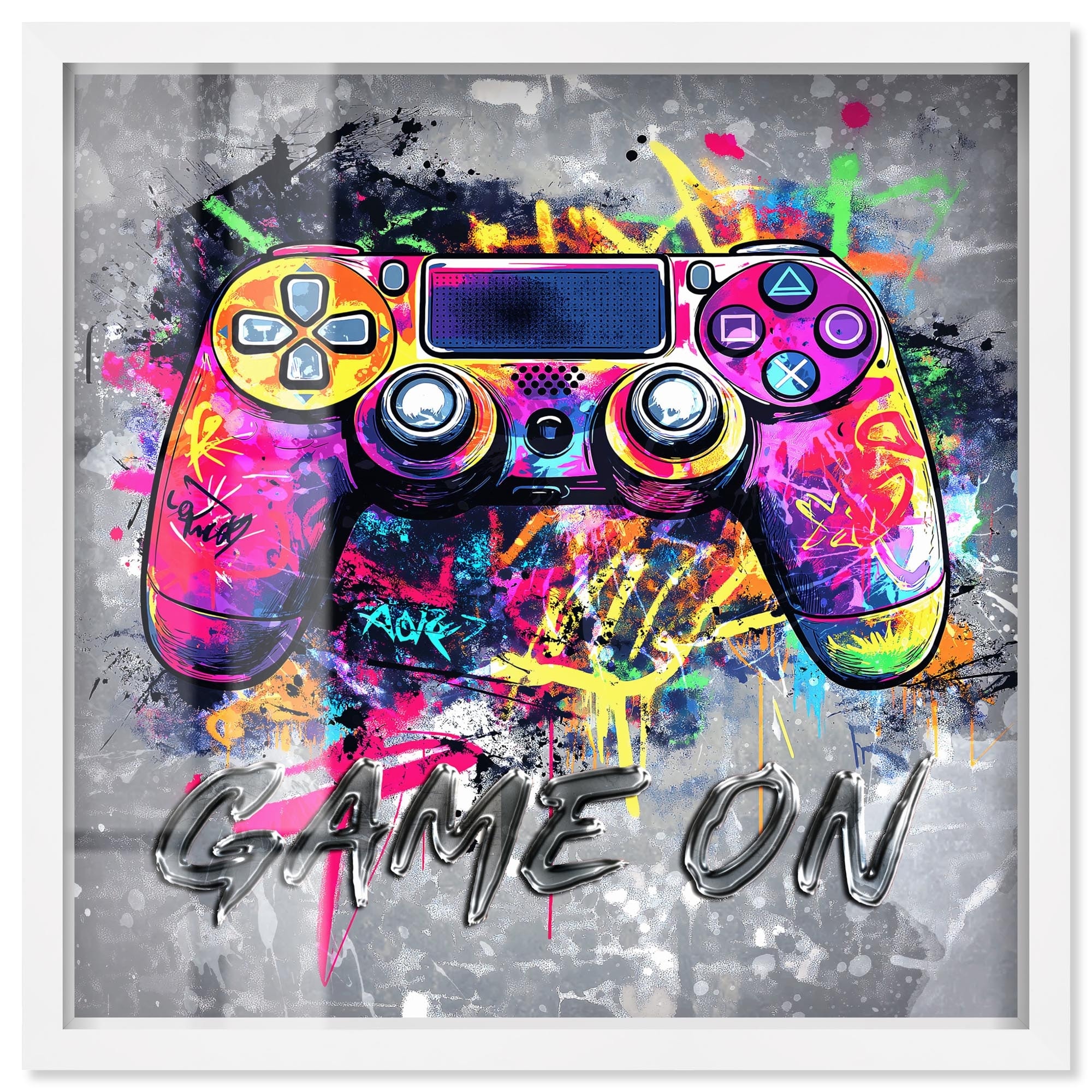 Game On Shadowbox by Art Remedy