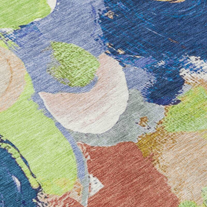 HomeRoots Abstract Transitional Rectangle Outdoor Rug