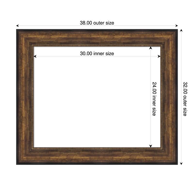 Amanti Art Ballroom Bronze Framed Dry Erase Magnetic Board - 38 x 32 in
