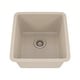 preview thumbnail 32 of 47, 16" x 18" Quartz Single Bowl Sink Drop-In/Undermount Granite Composite - 16"x18"