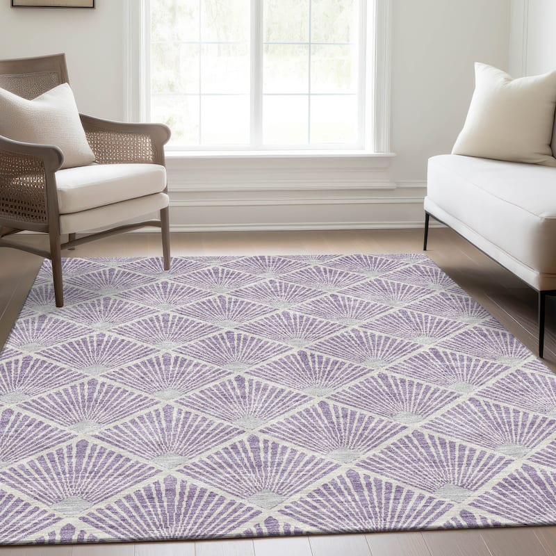 Premium Washable Super Soft Diamond Trellis Mayfield Rug