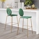 preview thumbnail 2 of 8, Odessa Barstool Green & Gold