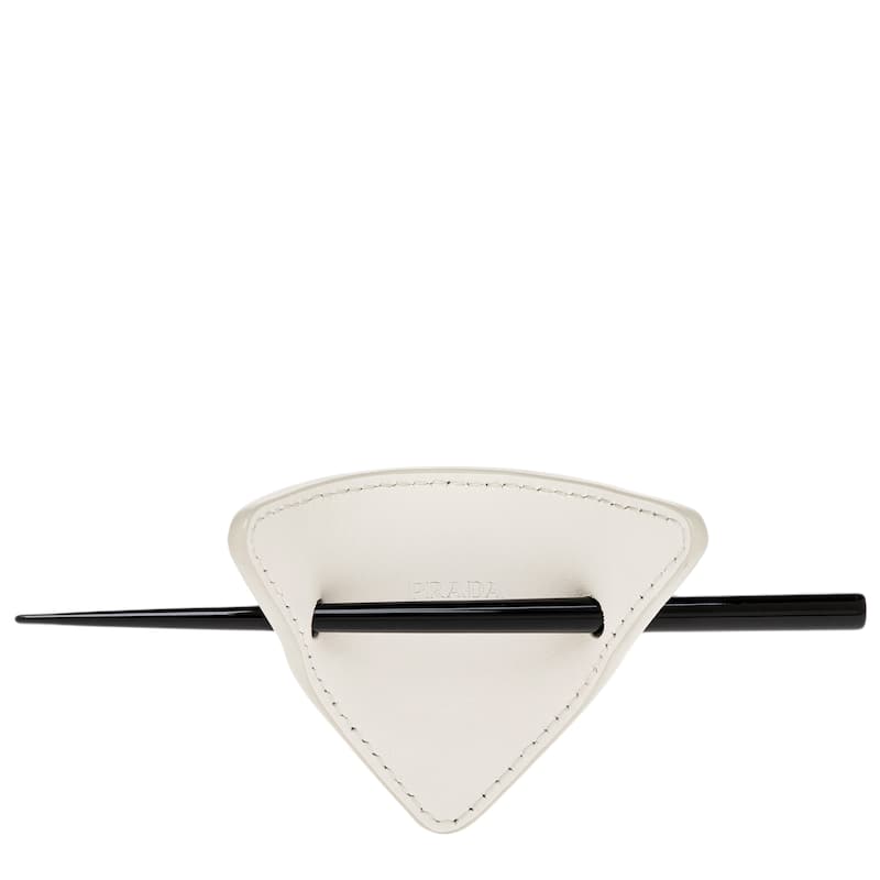 Prada Leather Stick Pin Hair Clip