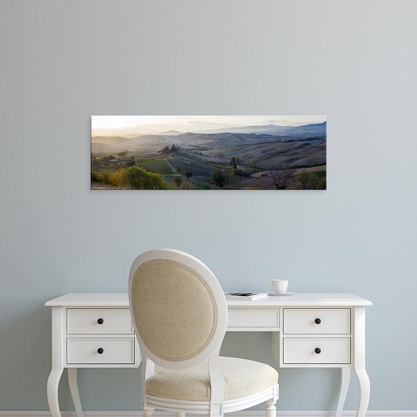 Easy Art Prints Panoramic Images's 'Valley at sunrise, Val d'Orcia, Tuscany, Italy' Premium Canvas Art