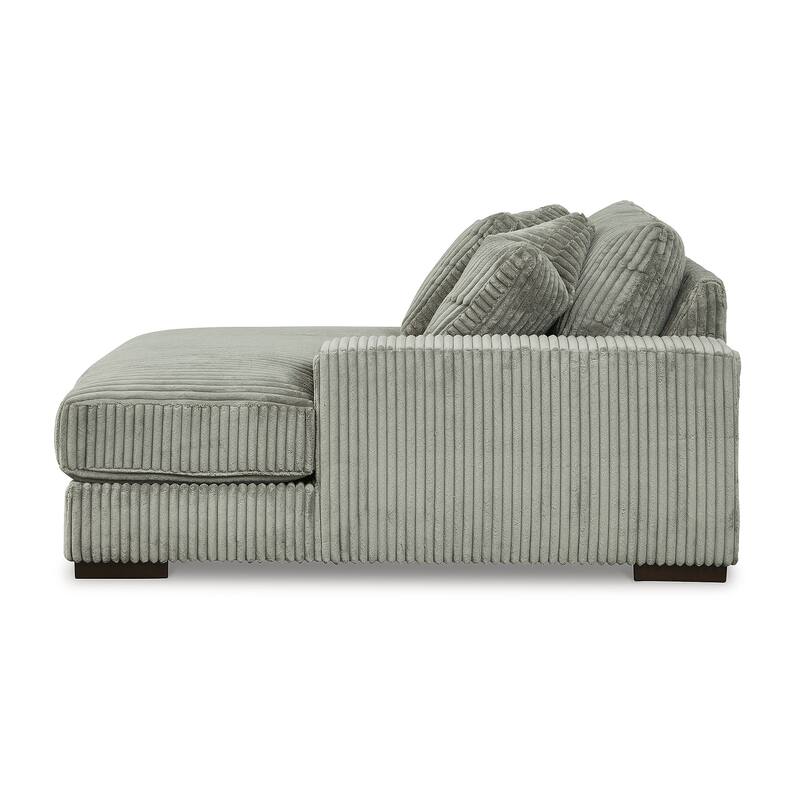 Signature Design by Ashley Lindyn Gray 3-Piece Sectional with Double Chaise - 141" W x 70" D x 38" H