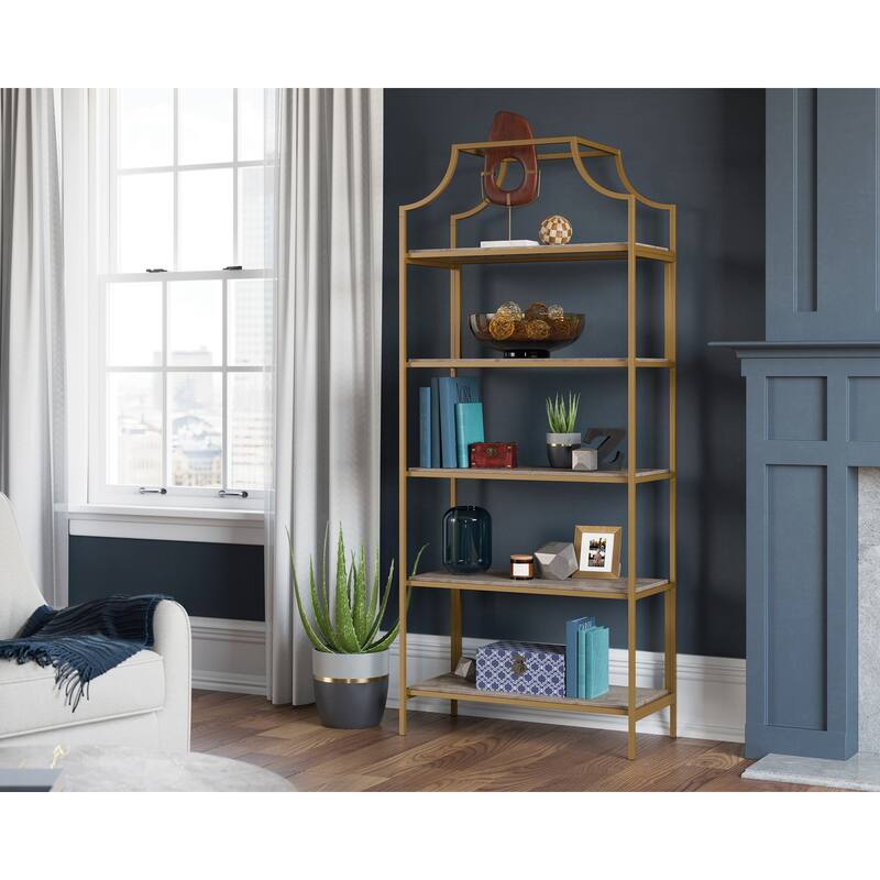 International Lux Bookcase Deco Stone - Deco Stone