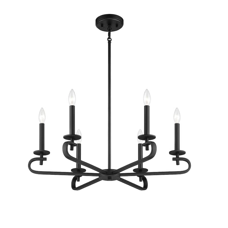 Savoy House Torino 6 Light 28" Wide Taper Candle Chandelier