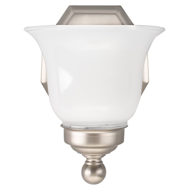 Trevi Vanity Sconce with Double Opal Glass