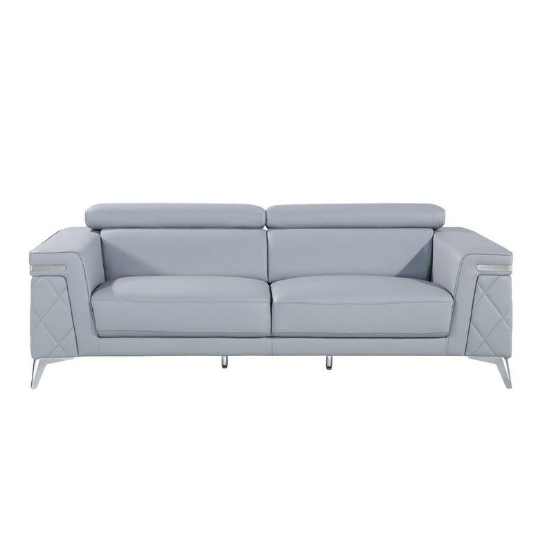 HomeRoots Three Piece Indoor Blue Five Person Seating Set