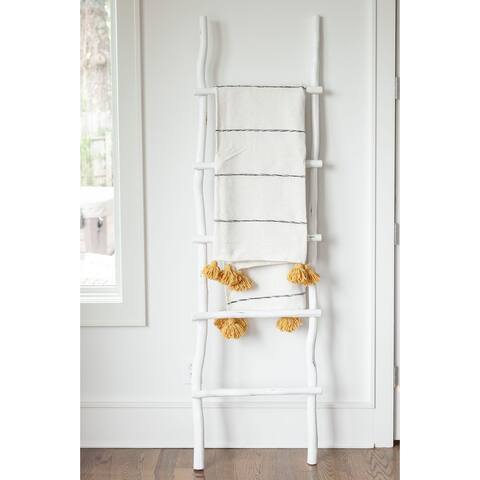 Wooden Decorative Ladder - 22"x6"x75"