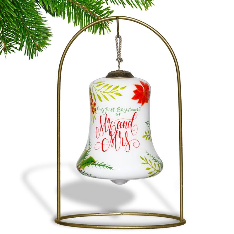 Inner Beauty First Christmas Hand Painted Glass Ornament - N/A