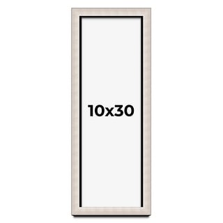 10x30 Shadow Box Frame Silver Real Wood Contemporary Shadowbox Display ...