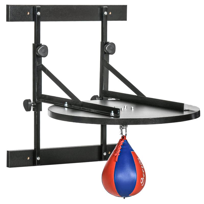 Soozier Adjustable Speed Bag Platform, Wall Mounted Speed Bags for Boxing, 10'' Speedbag Included
