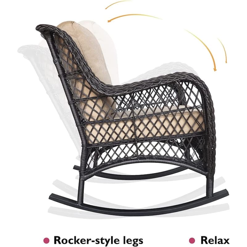 Outdoor Wicker Rocking Chair
